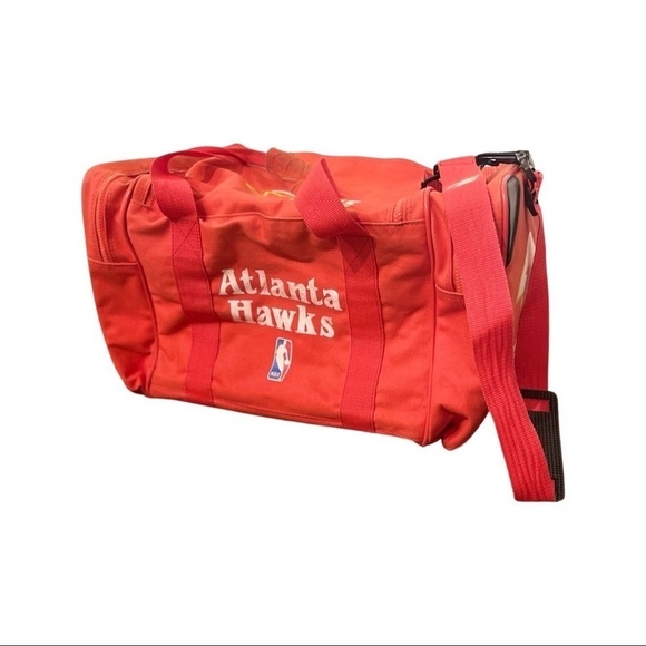 𝅺ATLANTA Hawks NBA vintage Starter bag duffel weekender retro 90s 80s rare - Picture 14 of 15